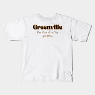 Greenville The Camellia City Alabama Kids T-Shirt